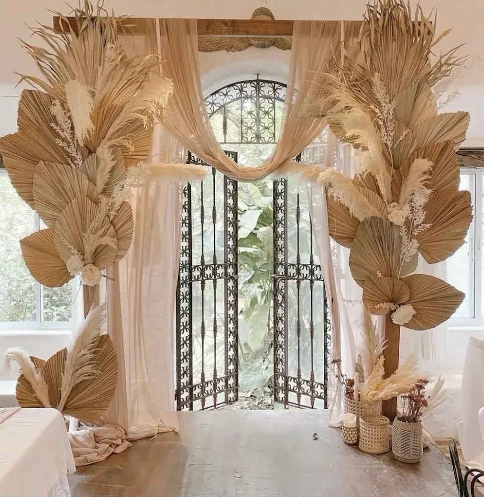 Warm Ivory Architectural Entrance